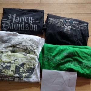 Harley-Davidson Size 2XL T-shirts lot of 4
